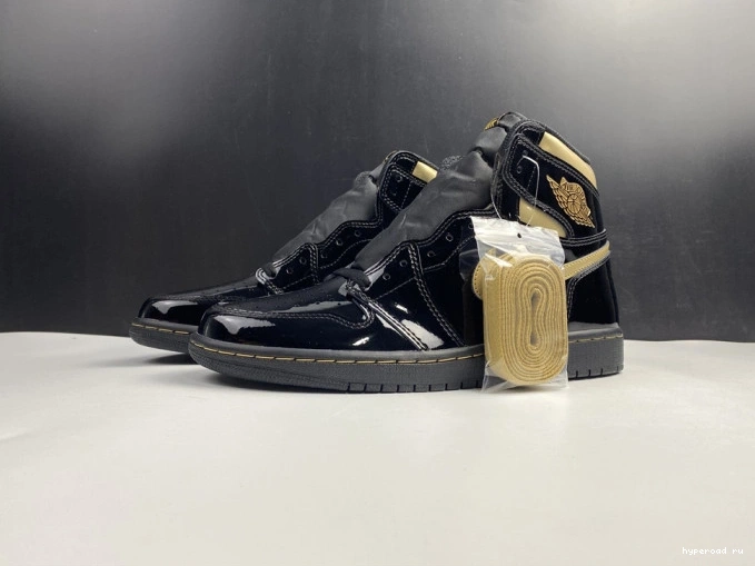 GOLD AIR 1 BLACK HIGH (2020) JORDAN 555088-032 METALLIC RETRO 1020